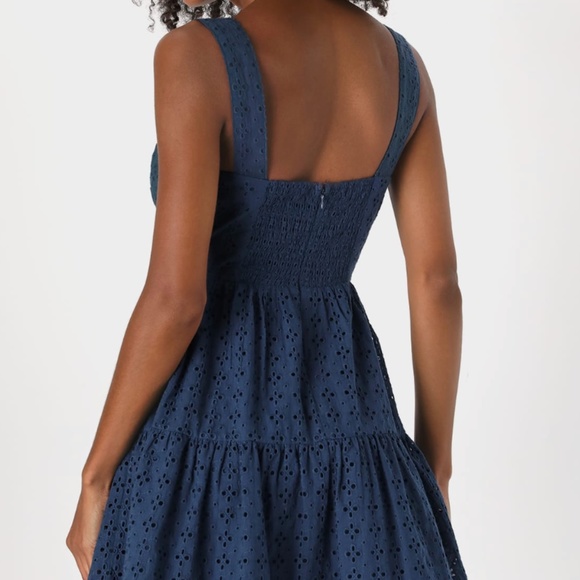Brand New Lulu's Sweetheart of Summer Navy Blue Mini Dress (Size M) - Picture 3 of 5